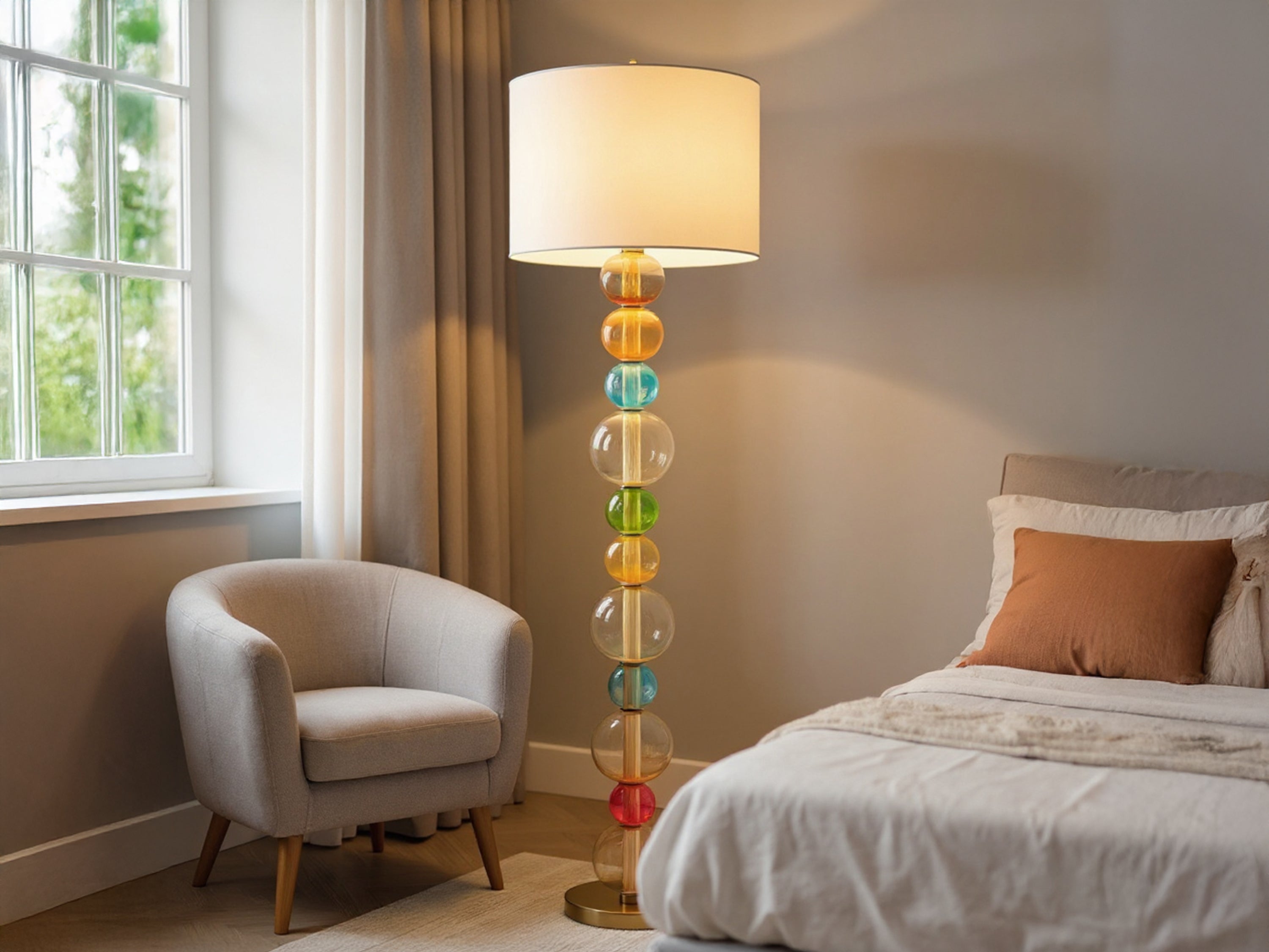 Customized Handcrafted Glass Modern Floor Lamp